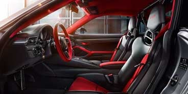  Porsche 911 GT2 RS Interior Red and Black Seats Houston TX