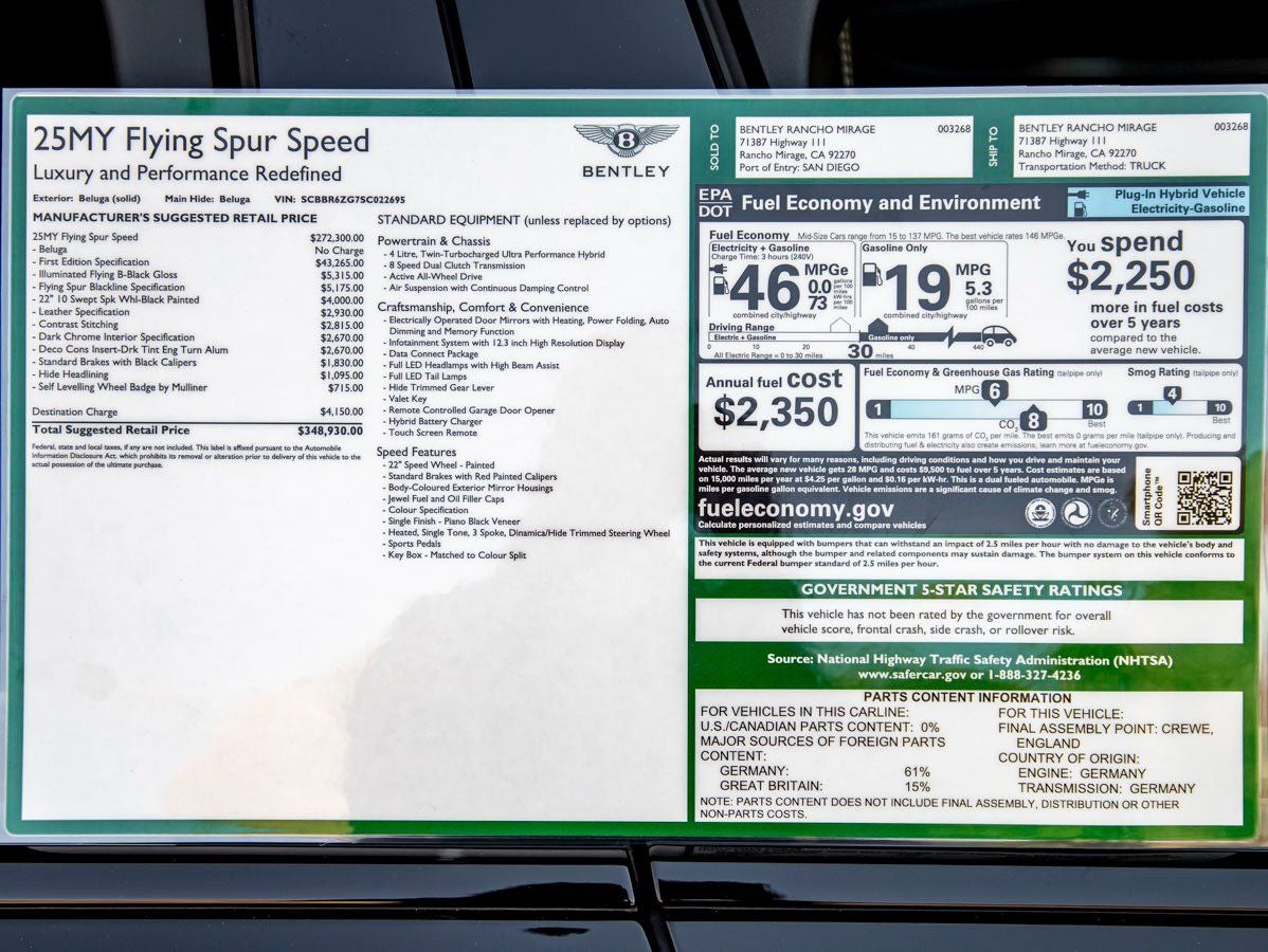 2025 Bentley Flying Spur Speed