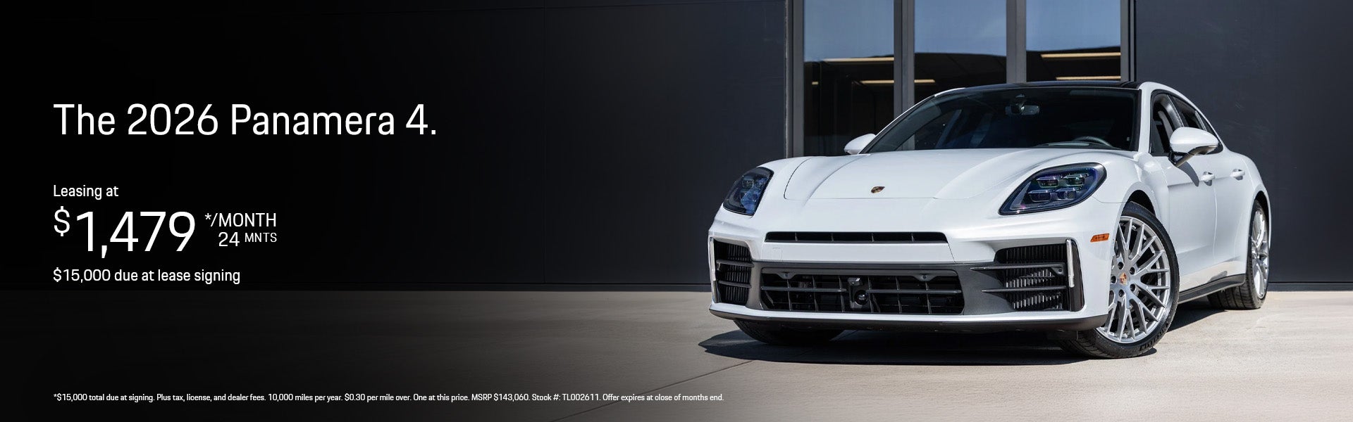 2026 Panamera 4 Lease Offer