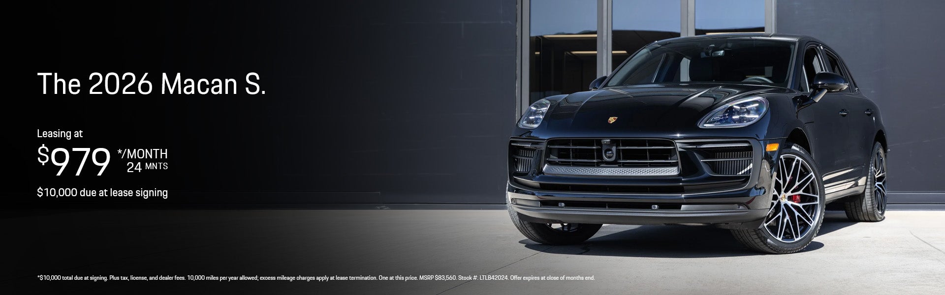 2026 Macan S Lease Banner