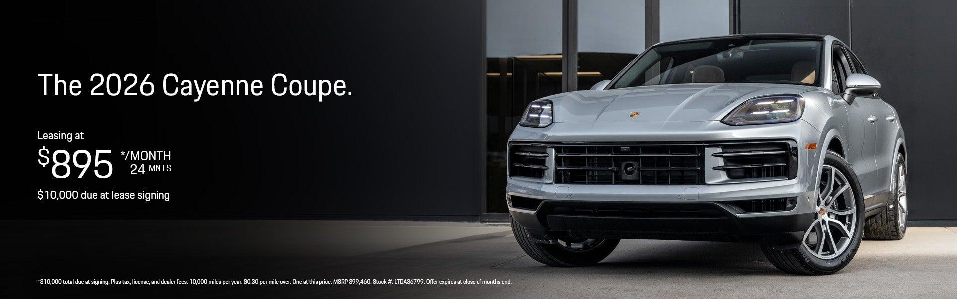 2026 Cayenne Coupe Lease Banner
