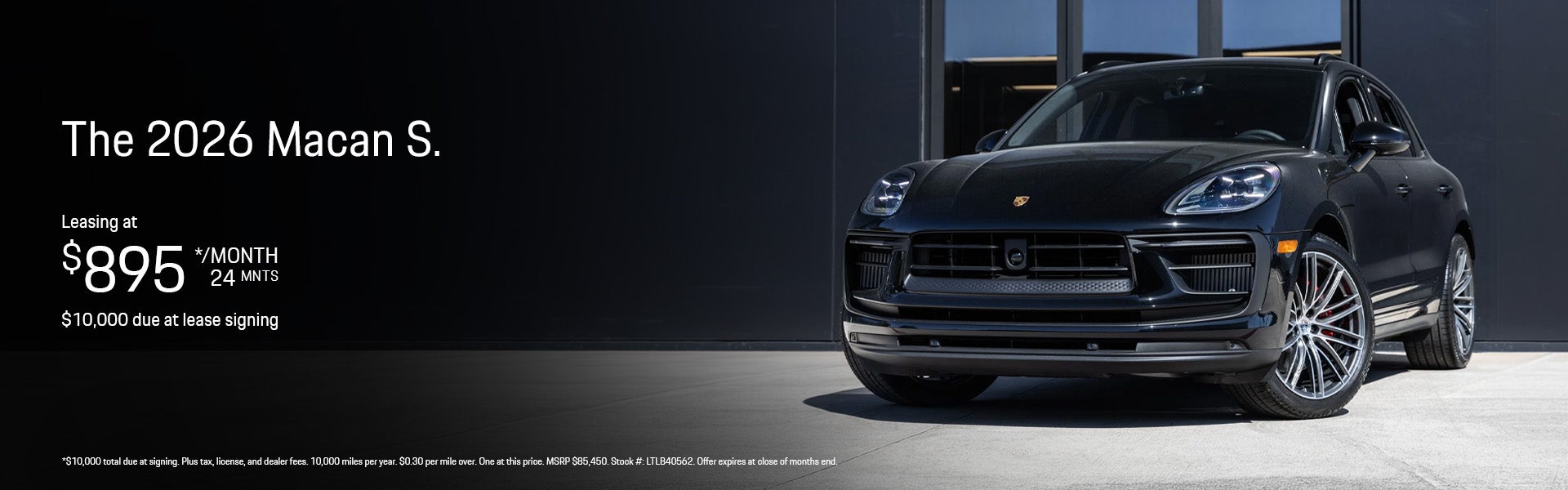 2026 Macan S Lease Banner