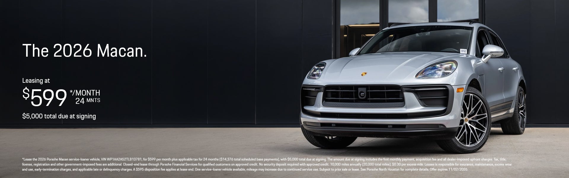 2026 Porsche Macan Lease Banner