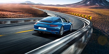 Porsche 911 Targa 4 Back View Houston TX