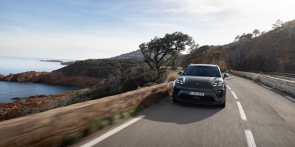 2025 Porsche Macan 4 Electric side view in Houston, TX