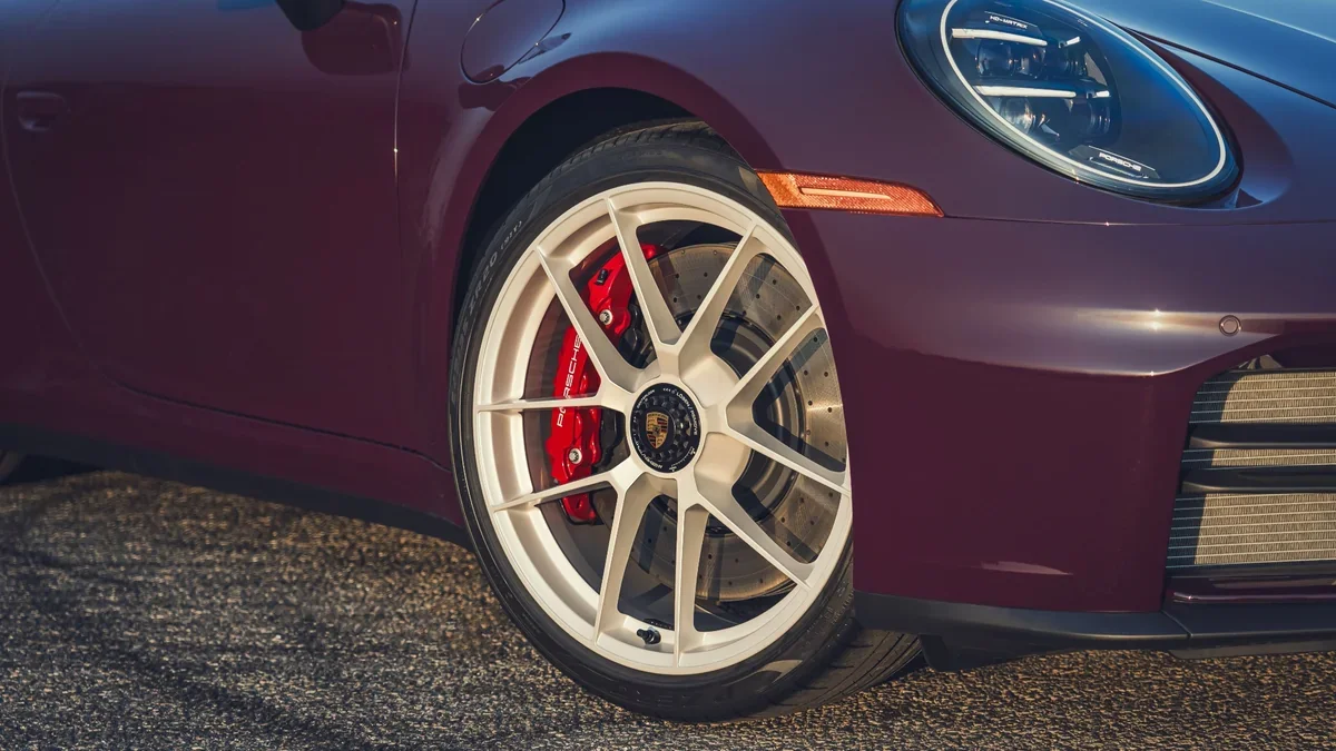 2027 Porsche 911 Carrera S MT Package center lock wheel.